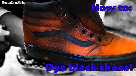 bleaching black shoes